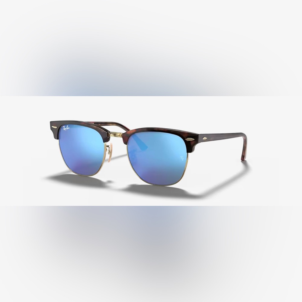 RAY-BAN Rainbow blue, copper, bronze, purple 
RB3016 Clubmaster Flash Lenses.